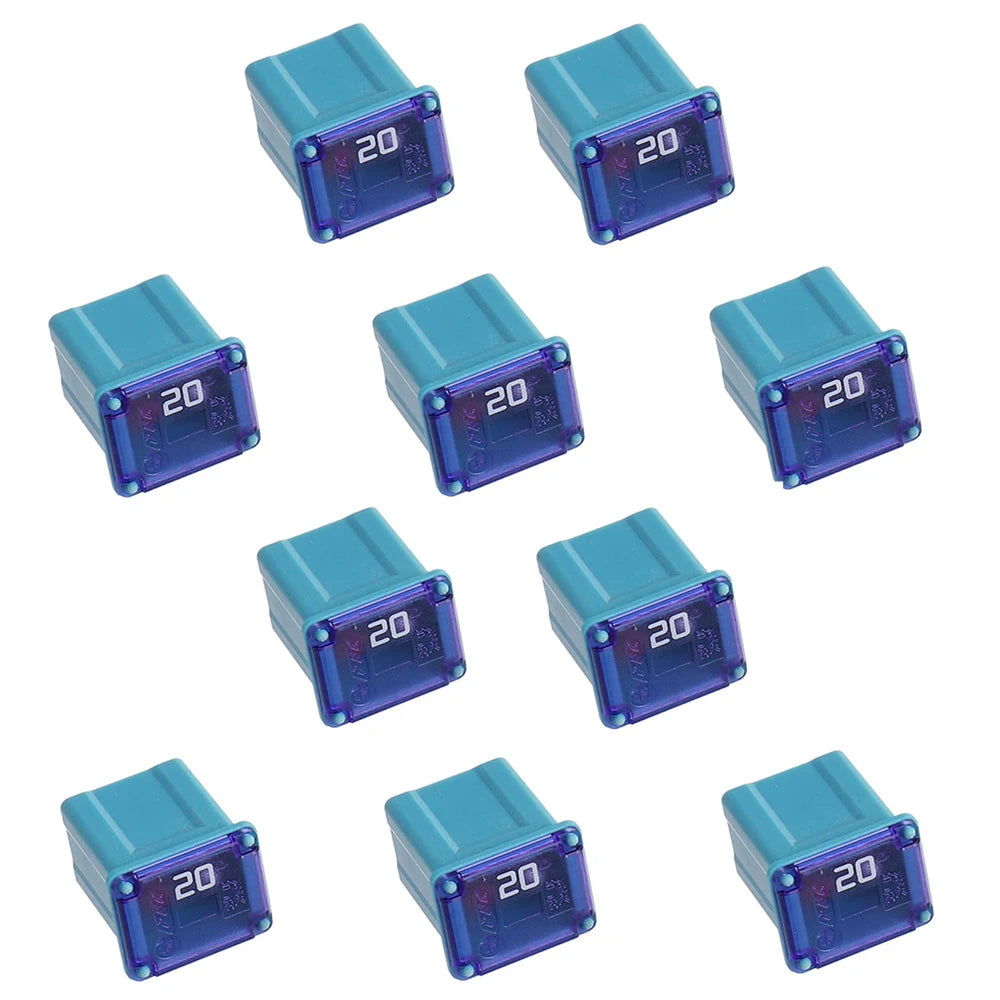10Pcs Box Automotive Low Profile JCASE Fuse 20/30/40 Amp Fuse Kit for Cars and SUVs, Chevy/GM, Nissan, and Toyota Pickup Trucks