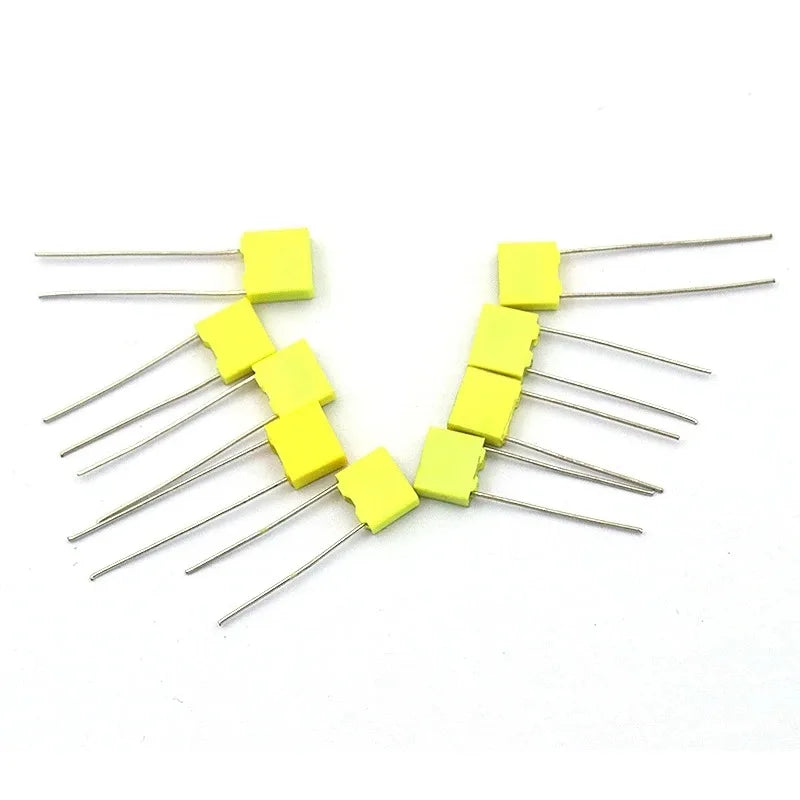 10PCS 100V Correction Capacitor Polypropylene Safety Plastic Film 100V 1nF ~ 470nF 100nf 220nf 10nf 47nf 22nf 1nf 0.47uf 0.1uf