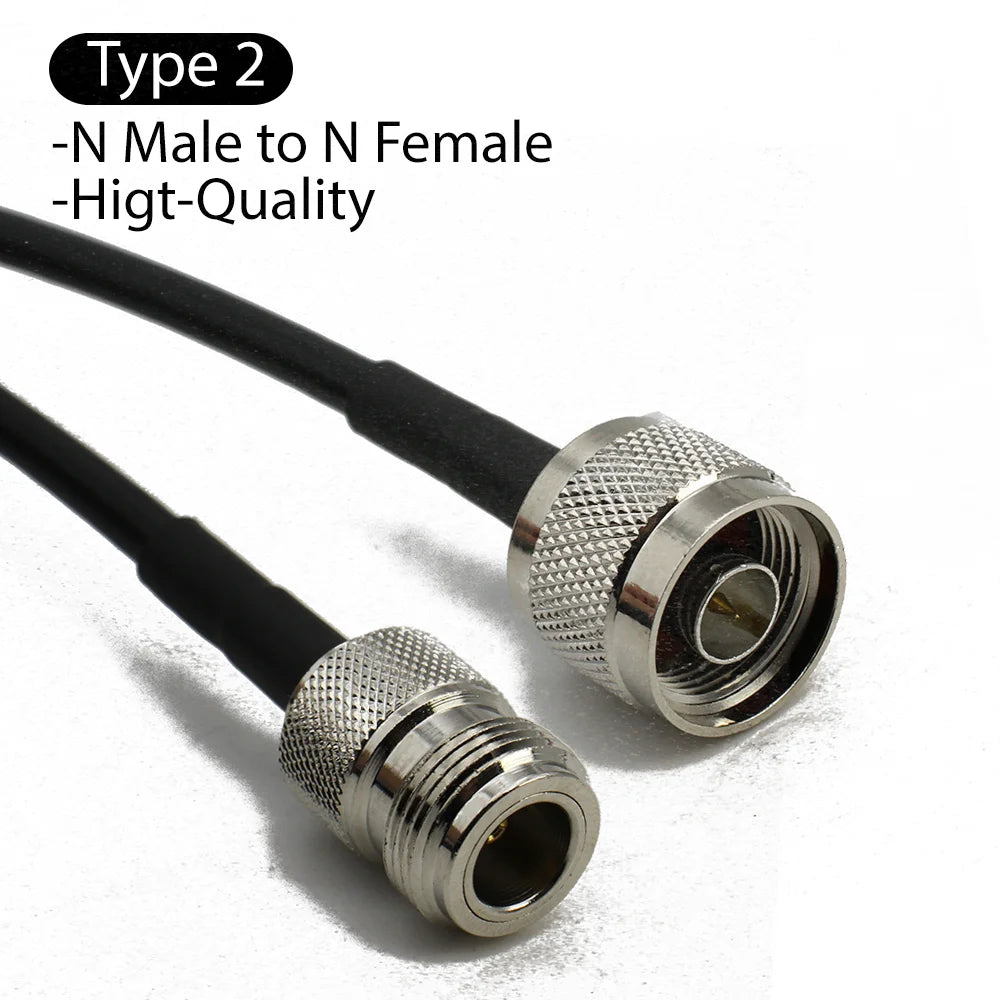 RG58 L16 N Male to N Female Plug Bulkhead conncetor Pigtail Cable RF Coaxial Cables Jumper Cable N Type Crimp Fast Delivery