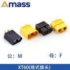 Amass XT30 XT60 XT90M/F Connector High Current Male/Female Lithium Battery Charging Gold Plated Plug
