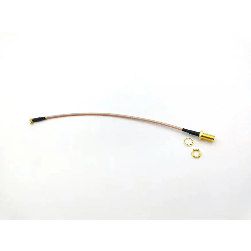 SMA Female Nut Jack To MMCX Male Plug Right Angle Pigtail Adapter Cable RG316 New