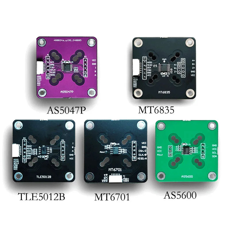 AS5600, AS5047P, MT6701, TLE5012B, MT6835 Programmable Magnetic Encoder Module Kit with Magnet