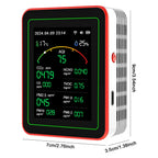 Home Air Quality Monitor Tuya WiFi 15 in 1 TFT Display Portable AQI PM0.3 PM1.0 PM2.5 PM10 CO CO2 TVOC HCHC Tester APP Co 이산화탄소