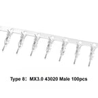 10Sets MX3.0mm Micro-Fit 3.0mm Double Row 2*1P- 2*12Pin Mini 5559/43020 Housing Receptacle Terminal Straight RA Wafer Connector