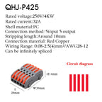 Wire Connector 222 3 4 5 Pin Splicing Terminal Blocks Led Strip Lighting Electric Quick Connectors Mini Conductor Rail Conector