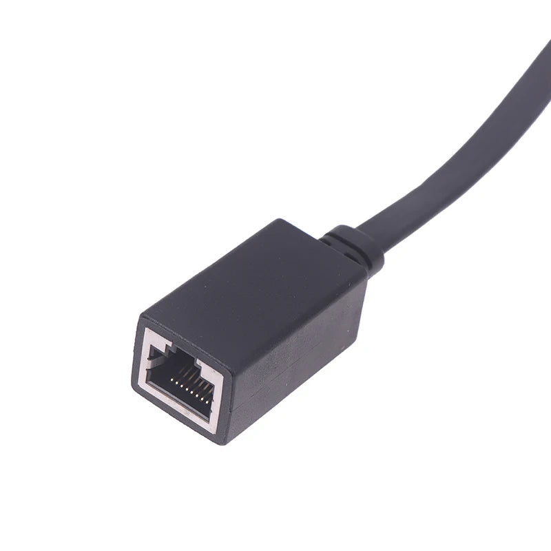 【Ultra 10G RJ45 Male To Female Adapter Cord 90 Degree Flat Ultra Right/Left Angle Elbow Network Wire CAT7 Extension Cable】