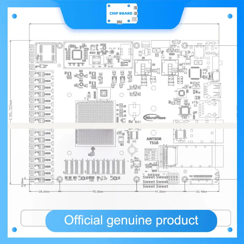 MicroPhase ANTSDR-T510 FPGA Board -chip board store