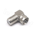 5pcs British F-head zinc alloy direct connection 90 degree elbow cable TV inch docking F tee four-way F-JKK