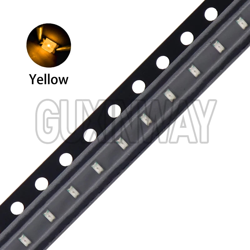 100PCS 0603 SMD LED Light Emitting Diode SMD LEDs Blue Red Yellow Green Warm White Orange UV Pink