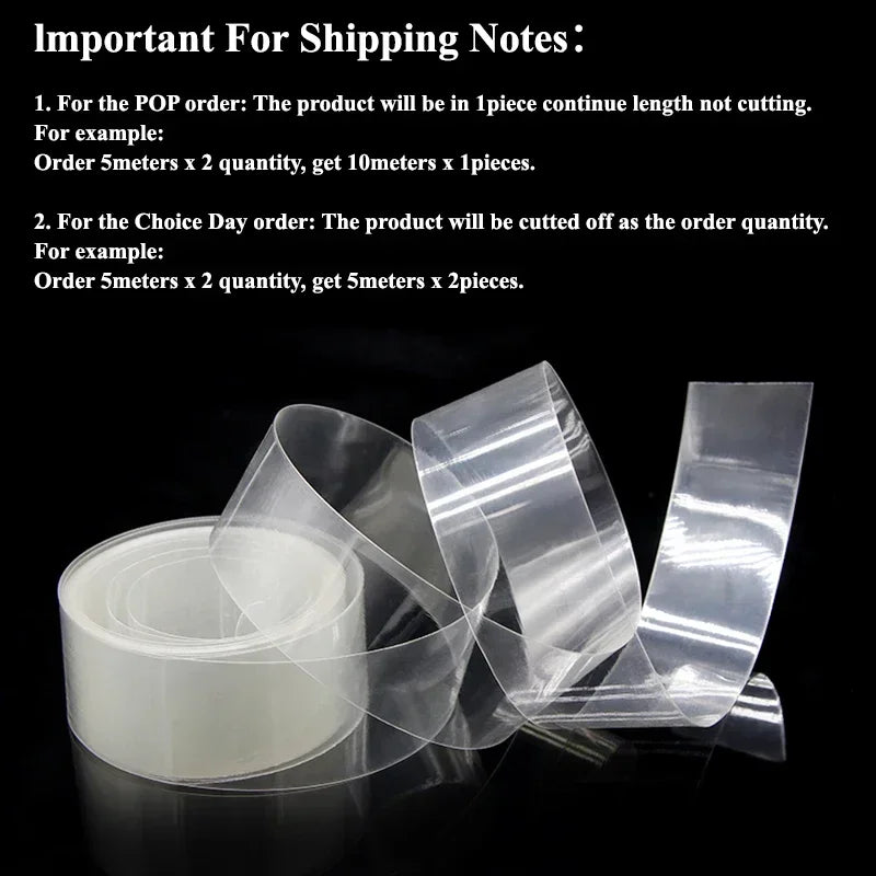 160mm~500mm Transparent PVC Heat Shrink Tube 18650 Battery Pack 1M~10M Insulated Protection Film Wrap Lithium Case Cable Sleeve