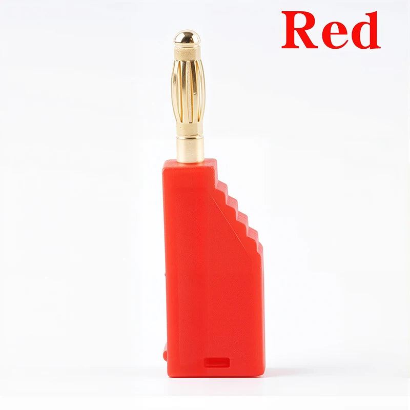 30V/10A 10PCS 2MM Banana Plug Gold Plating Stackable Electrical Terminal Connector Accessories 5 Colors