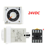 H3BA-N8H Industrial Timer Relay Solid State Time Delay Relay 1.2s‑300h AC 220V DC 24V Adjustable Analog Panel Mount Timer