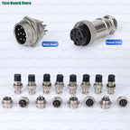 1/2/5Set GX20 Aviation Connector 2 3 4 5 6 7 8 9 10 12Pin Docking Aviation Male Female Plug Socket Waterproof Circular Connector