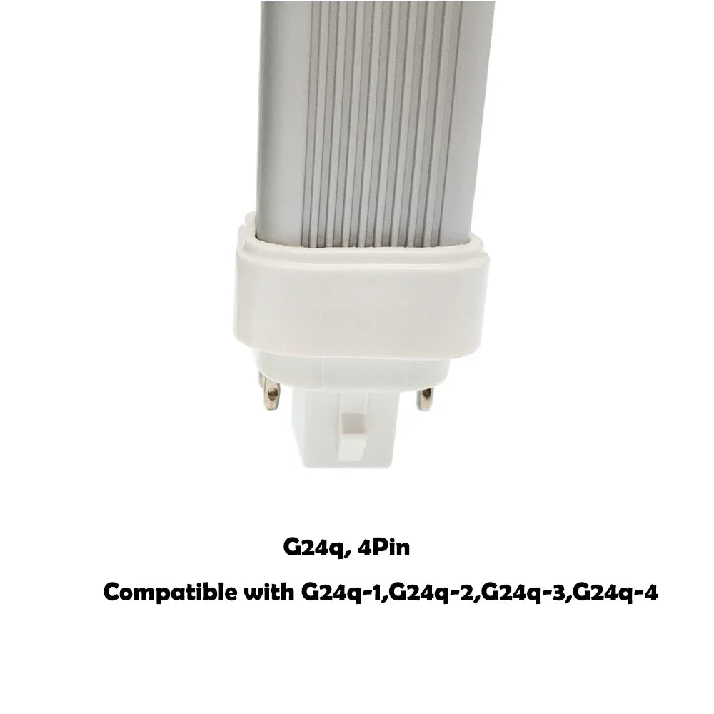 4pin G24Q 9W LED Horizontal PL Light Lamp G24q-1 G24q-3 PLC-18W PLC26W CFL Replacement CE RoHS 110V 220V 277V Plug Bulb Light