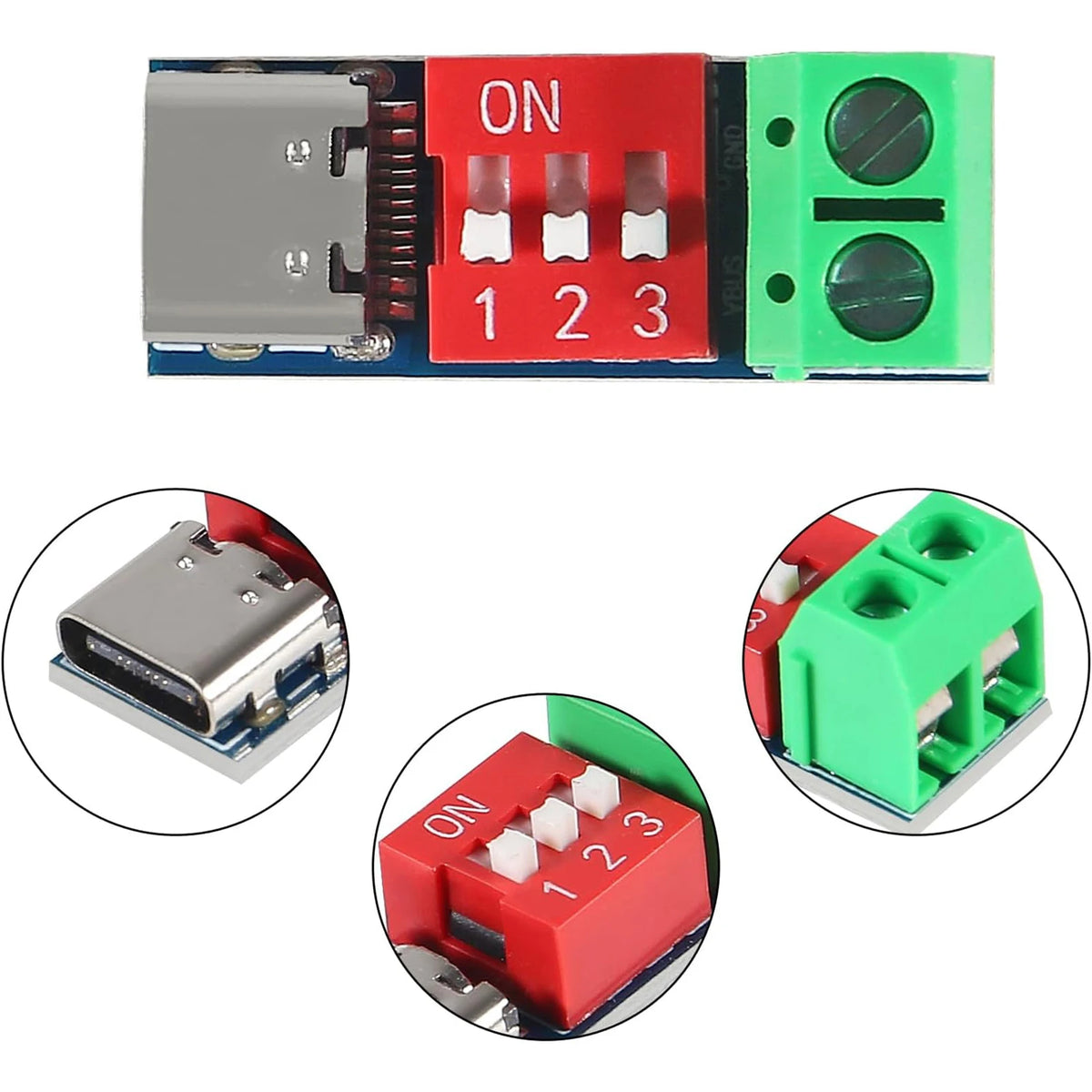 1PCS/5PCS/10PCS USB-C PD Trigger Board Module PD/QC Decoy Fast Charge USB Type-c to 12v High Speed Charger Power Delivery Boost