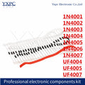 100Pcs Rectifier Diodes DO-41 Diode 1N4001 1N4002 1N4003 1N4004 1N4005 1N4006 1N4007 iN4007 UF4004 UF4005 UF4007