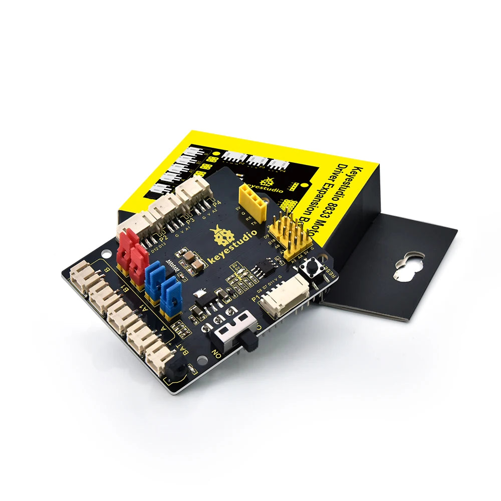 NEW! Keyestudio 8833 Motor Driver Expansion Board PH2.0 USB Cable DC 6-9V for Arduino BT wifi and servo drivers Writing Robot
