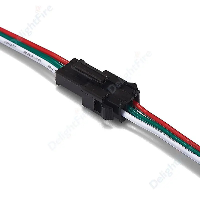SM JST Connector Cable 22 20AWG Male Female 2/3/4/5/6Pin 12V LED Connectors For Pixel WS2812B RGB LED Strip Light Lamp Driver