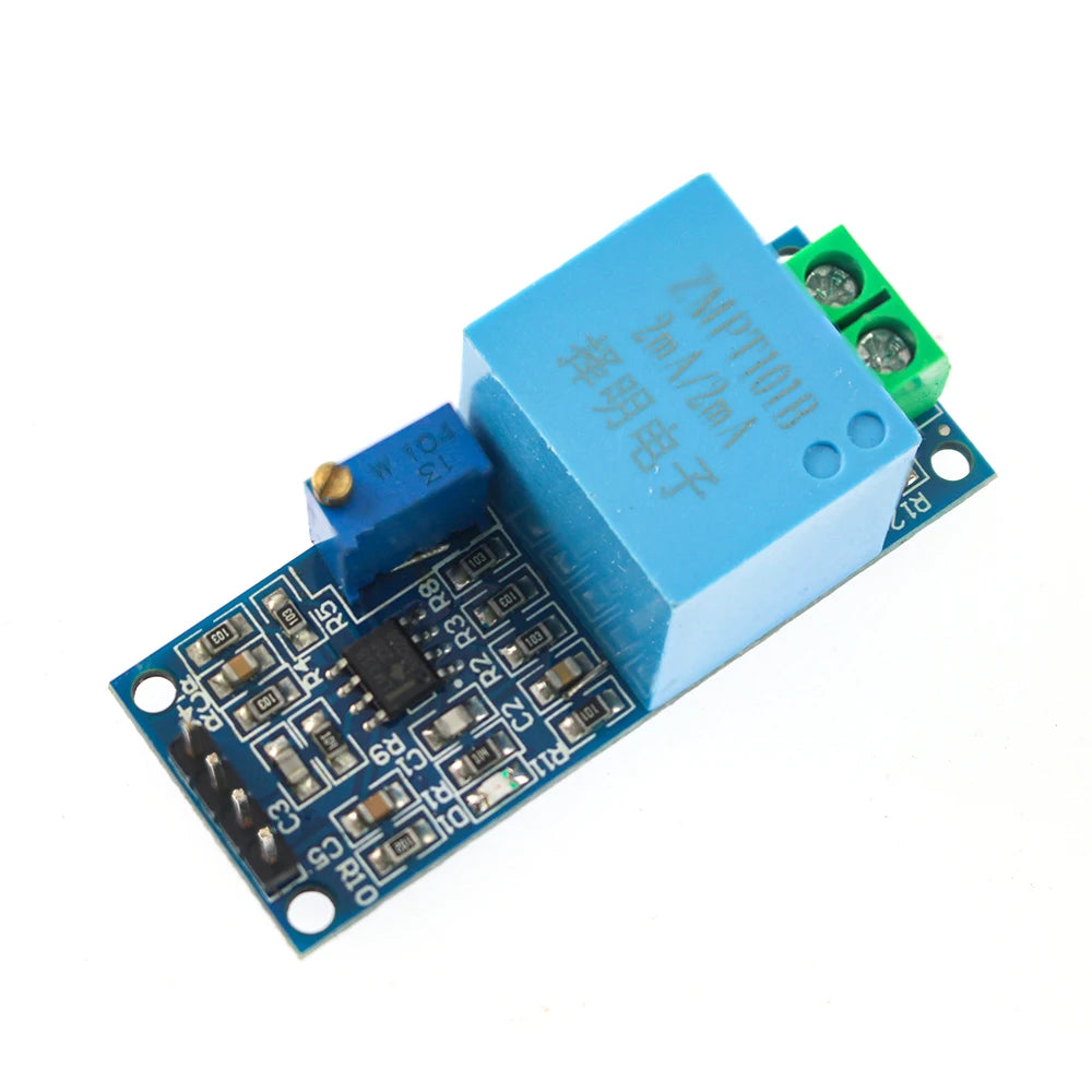 ZMPT101B Unidirectional AC Voltage Sensor Module 0-250V Analog/Digital Output for Single-Phase Transformer & Arduino