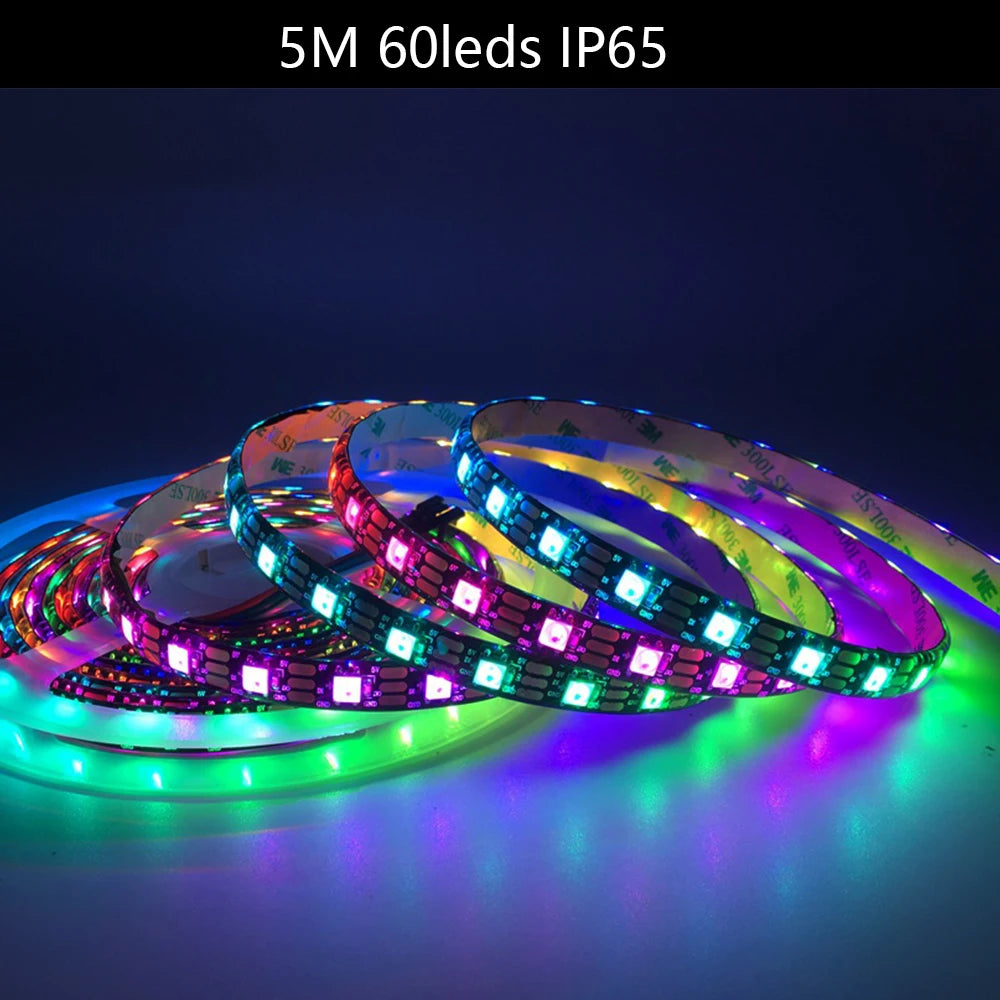 SK6812 4 in 1 RGBW Led Strip Light Similar WS2812B Individual Addressable RGBWW Led Lights 30 60 144Leds/m IP30 65 67 DC5V