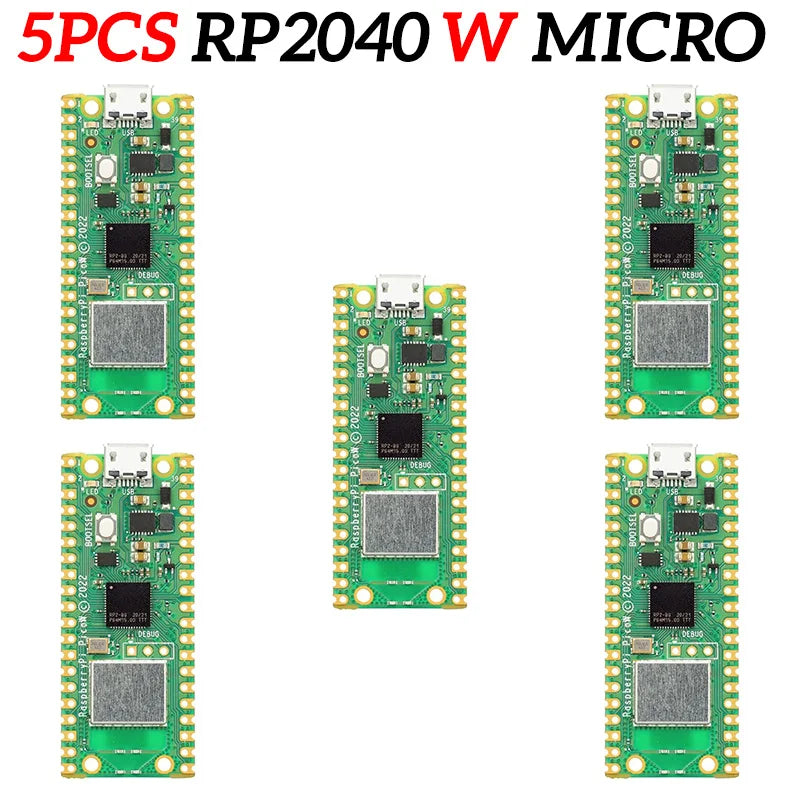 Official Raspberry Pi Pico Board RP2040 Dual-Core 264KB ARM Low-Power Microcomputers High-Performance Cortex-M0+ Processor