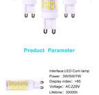 Brightest G9 LED Lamp AC220V 3W 5W 7W Ceramic SMD2835 LED Bulb Warm/Cool White Spotlight Replace Halogen Light Consignment