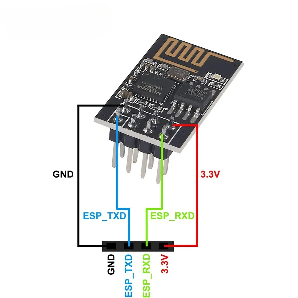 1-10PCS Upgraded version ESP-01 serial ESP-01S ESP8266 WIFI wireless module wireless transceiver ESP01 ESP8266-01