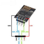 1-10PCS Upgraded version ESP-01 serial ESP-01S ESP8266 WIFI wireless module wireless transceiver ESP01 ESP8266-01