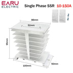 SSR-10DA SSR-40DA SSR 25A 60A 80A 100A 120A Three Phase SSR Solid State Relay DC Control AC 480V 5-32V Input Aluminum Heatsink