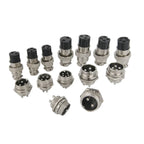 GX12 GX16 GX20 2/3/4/5/6/7/8/9/10 Pin Male Female Butting Wire Cable Circular Aviation Socket Plug Panel Connector Dropshipping