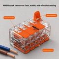 WAGO 221‑420 Double‑Deck 10‑Conductor Lever Wire Connector,0.14‑4mm² 32A 450V