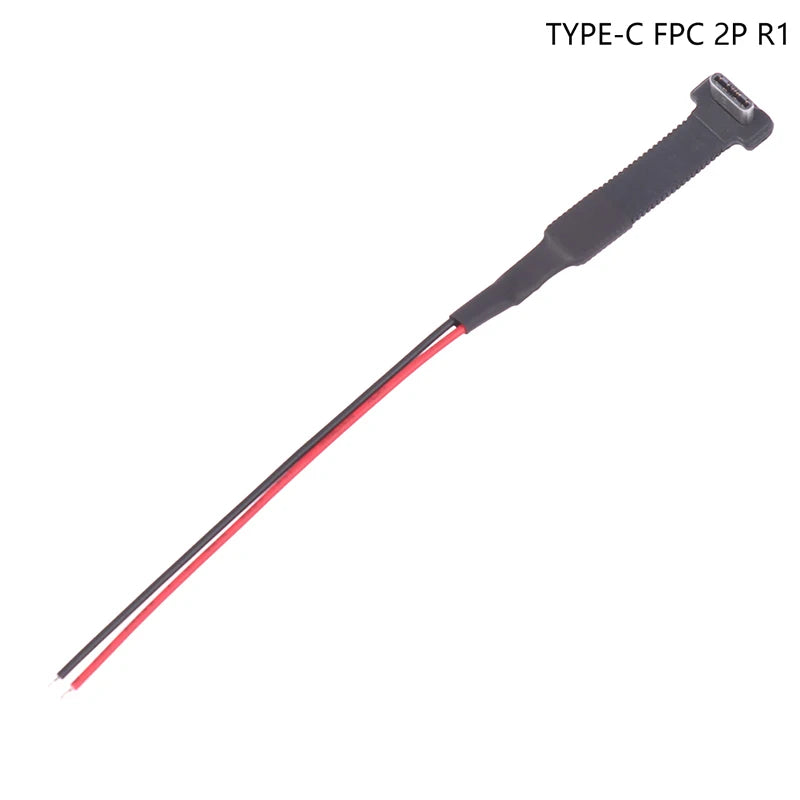 Type-C Micro USB Connector FPC 2Pin 3Pin W/ Resistor R1 Soft Flat Cable Male Charging Cable Fast Charge Wire Extention For Phone