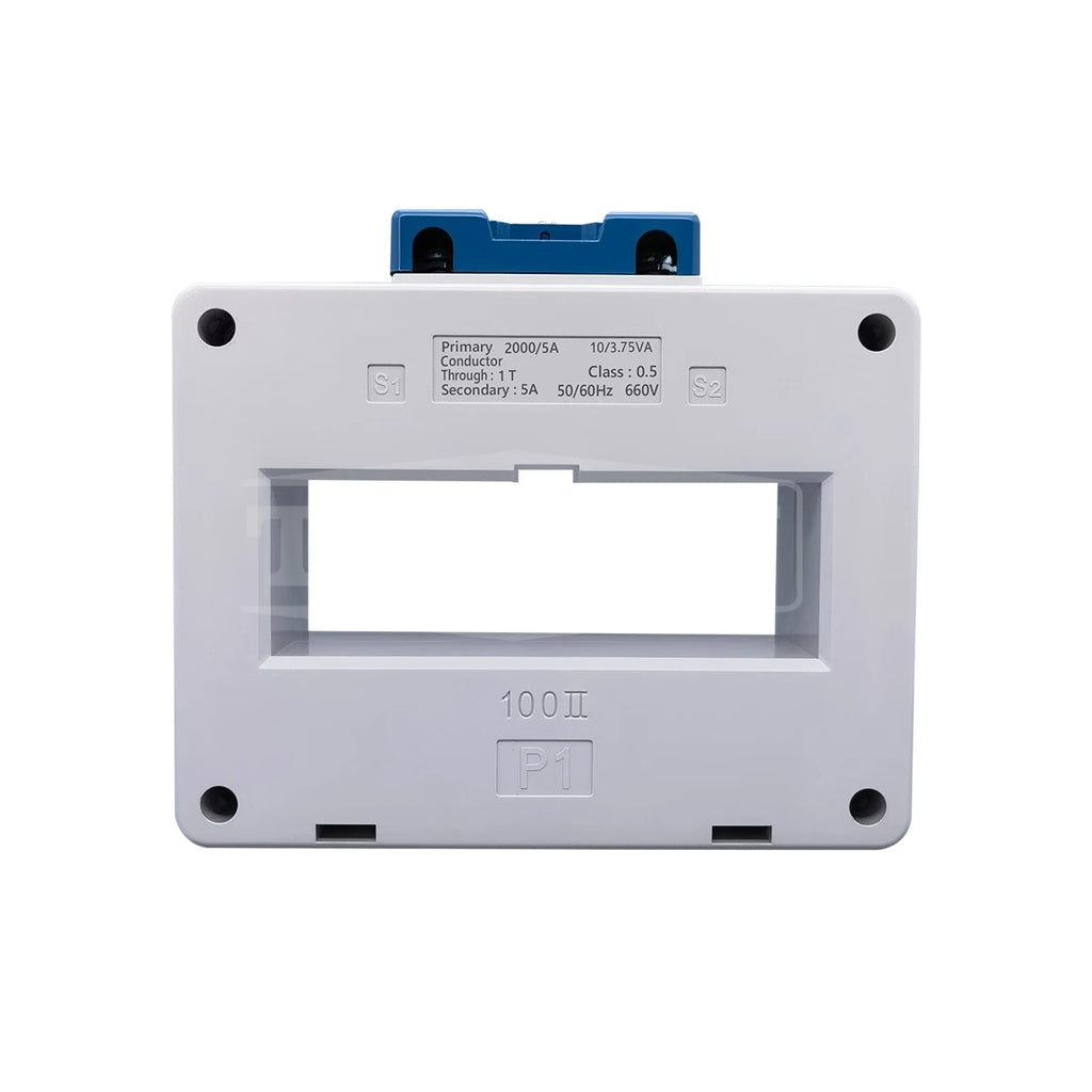 TOMZN Current Transformer High-current CT 660V Primary 2000A 1500V 1000V 200A Secondary 5A Base Plate Busbar Fixed ABS Sealed