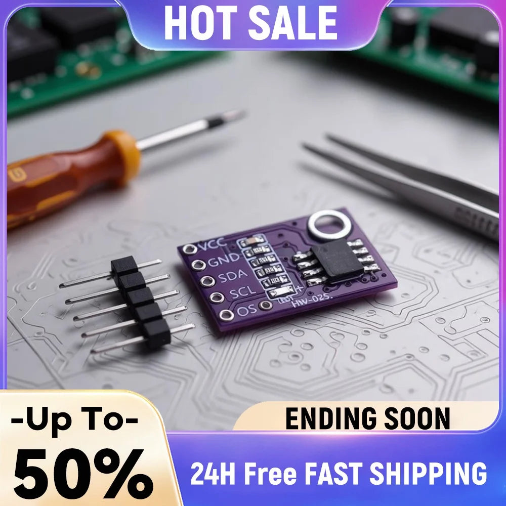 LM75 LM75A Temperature Sensor Module LM75BD High Precision Development Board DIY Projects/Smart Home/Industrial Control