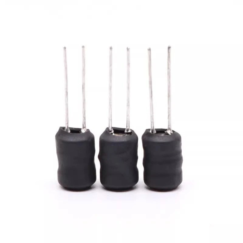 10PCS I-Type Inductor 6 * 8 In-Line Pin Winding Power Ferrite Core Coil, Plug-In Inductor Coil 0608