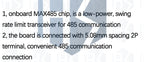 MAX485 RS485 Transceiver Module - 3.3V/5V TTL to EIA/TIA-485 Converter with Auto Direction Control