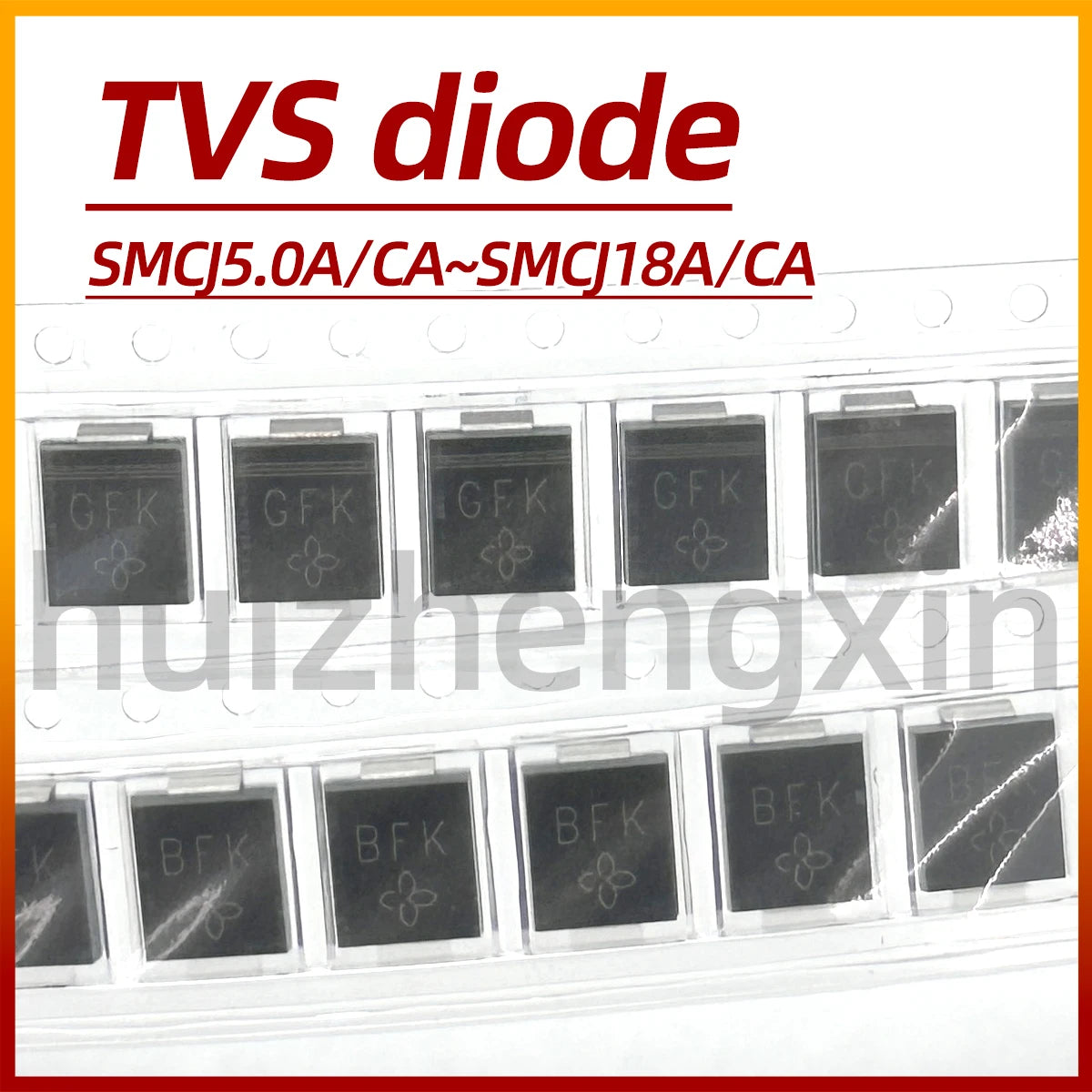 10PCS SMCJ5.0A/CA 6.0 6.5 7.0 7.5 8.0 8.5 9.0 10 11 12 13 14 15 16 17 18A/CA-E3/61 TVS diode DO-214AB/SMC