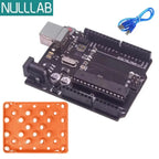 Compatible with Arduino Uno R3 Development Board ATmega328P Microcontroller Module Main Control Board Multicolor USB-B Cable