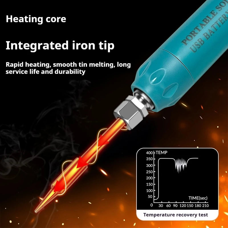 KANOYU Wireless solder iron usb charging portable digital display intelligent lithium battery for small home maintenance