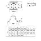 10-Piece 12X12mm H=11.5/12/12.513/13.5/14/15/16/17MM 4PIN DIP SMT Momentary Tactile Tact Switch Push Button Key Button Black