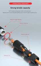 5Pcs RJ45 Docking Connector Ethernet Network Straight-through Waterproof IP67 Header Outdoor Broadband Network Cable Extender