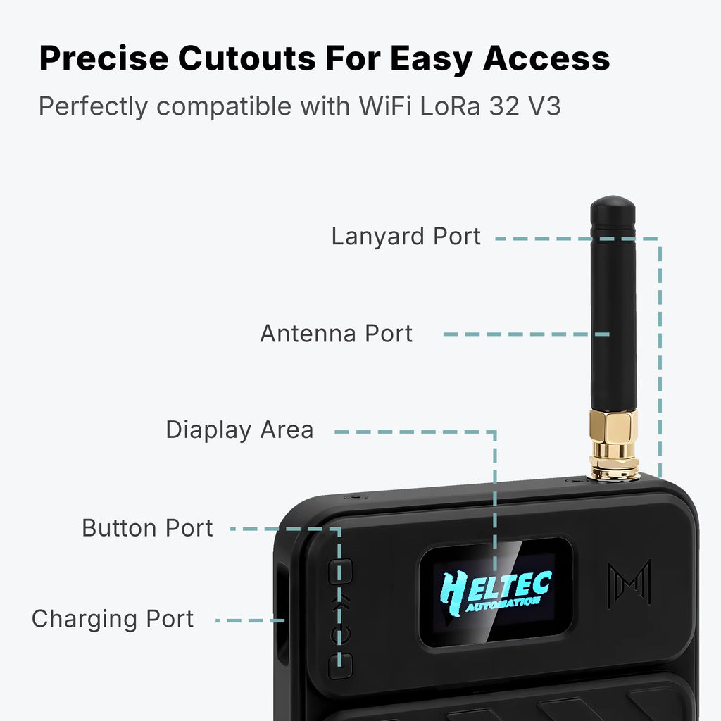 Heltec WiFi LoRa 32 V3 with 3D Printed Case ESP32-S3 SX1262 Meshtastic LoRaWAN Development Board