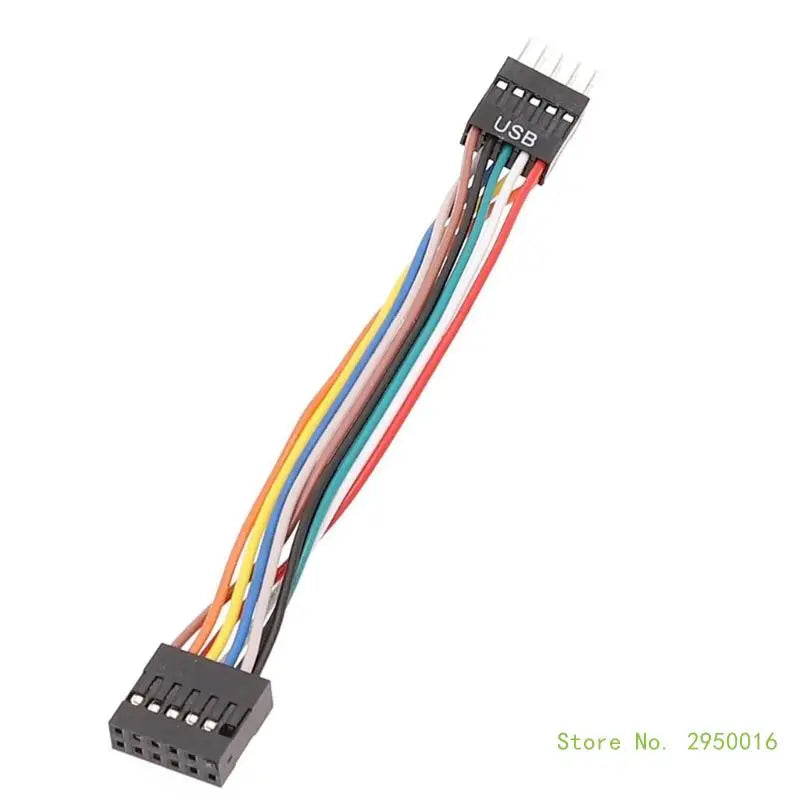 Computer Motherboard Adapter Cable 11Pin USB to 9Pin Mainboard to Ordinary Chassis Adapter Cable 11-Hole to 9-Pin