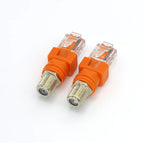2pcs F TV Female Jack to RJ45 Male Plug Coaxial Coax Barrel Coupler Adapter RJ45 to RF Connector