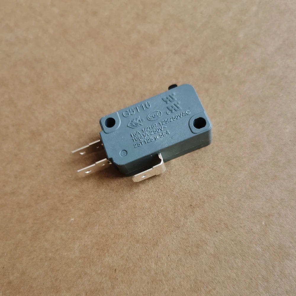 2-Pack 3 Pins Unionwell G5T16 16A Automotive Electronic Micro Switches Straight Microswitches 1NC 1NO