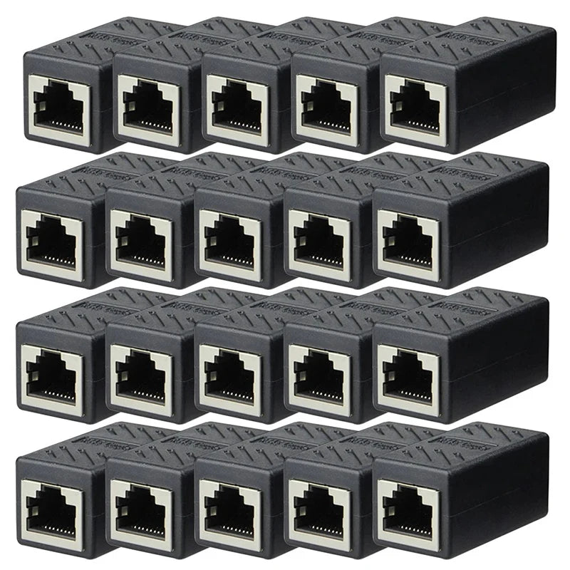 RJ45 Coupler Extender Connector Cat 5 Cat6 Cat6a Ethernet Coupler Female To Female PC Hardware Adapters Ethernet Cable Extender
