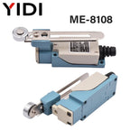 2PCS ME-8104 ME-8112 ME-8108 Waterproof Momentary CNC Limit Switch Electronic Metal 5A/250VAC Roller Rotary Adjustable Lever Arm