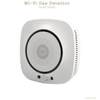 90-220Vac EU Plug WIFI Natural Gas Detector Tuya APP Push Message Coal Gas Sensor LPG Alarm NC/NO Relay Shut Off DN10/15 Valve