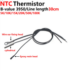 10pcs 3950 3435 3470 NTC 5K 10K 15K 20K 50K 100K 300MM Precision Epoxy Thermistor Temperature Sensor