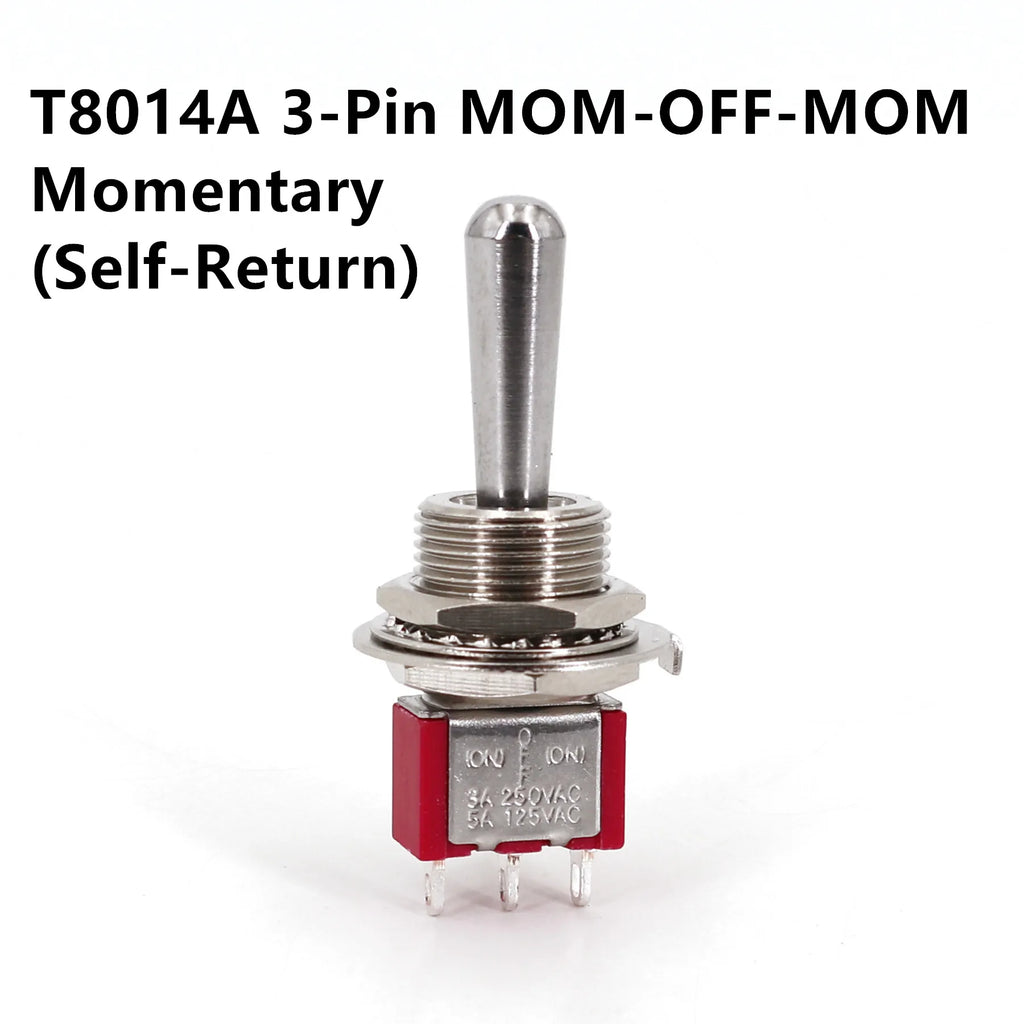 Salecom SH T80-T Z1 Large Long Handle Mini Toggle Switch 12mm Panel Mount 5A/125VAC